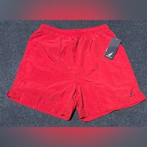 Nautica red swim trunks. NWT.